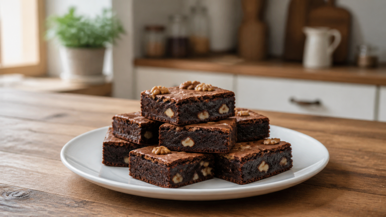 Čokoládové brownies s ořechy