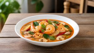 Thajská krevety polévka Tom Yum