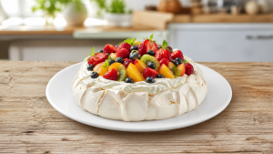 Pavlova s letním ovocem