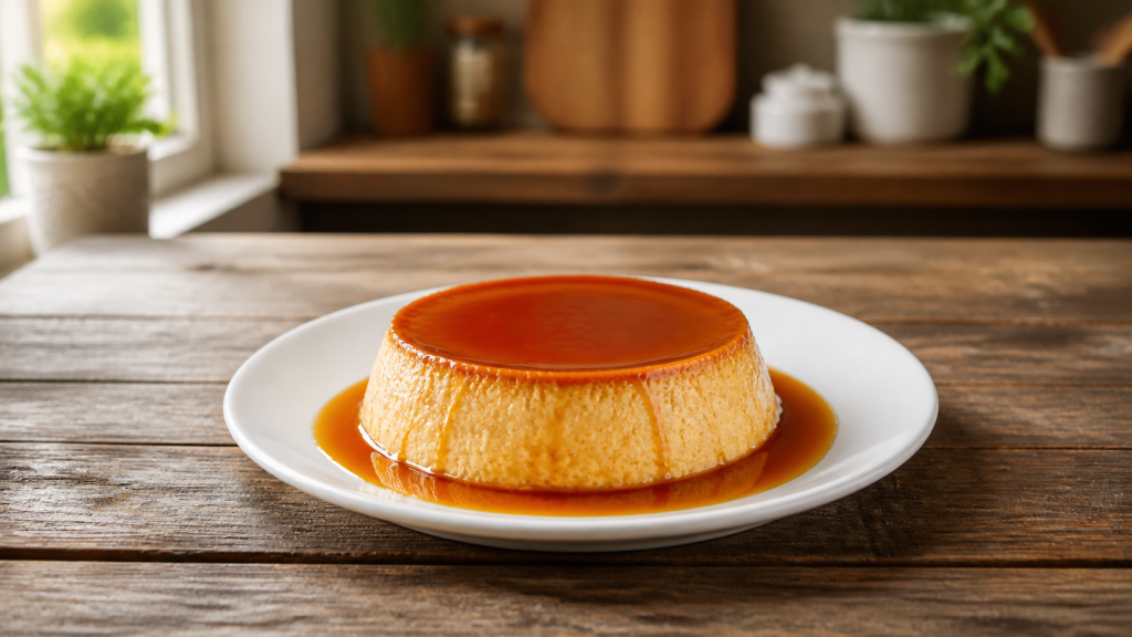 Karamelový puding flan