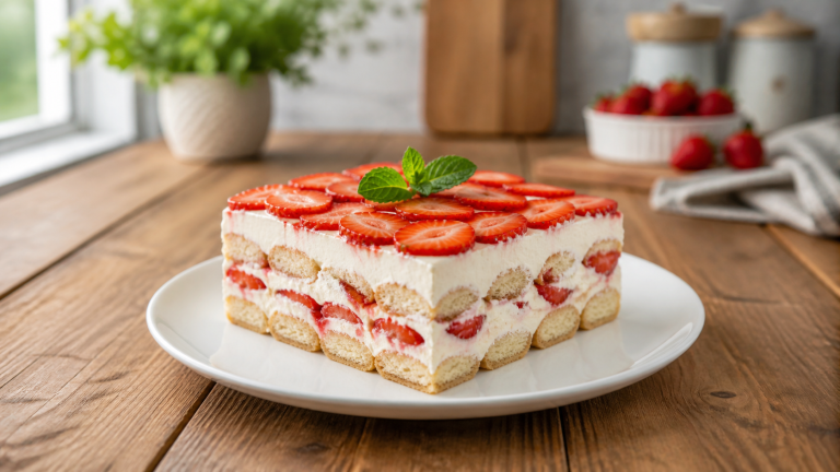 Jahodové tiramisu