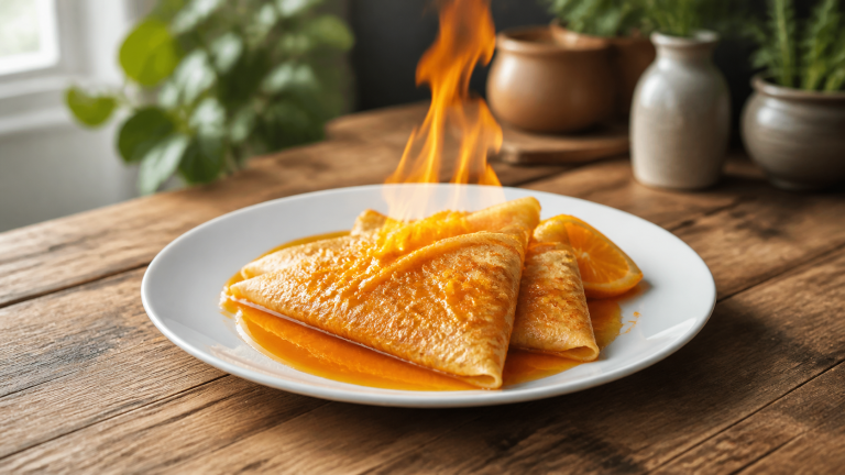 Francouzské crêpes suzette