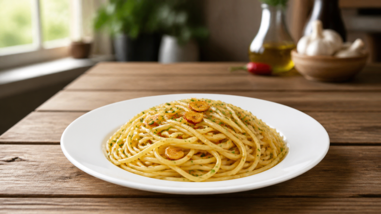 Těstoviny aglio e olio