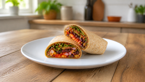 Pikantní fazolový wrap
