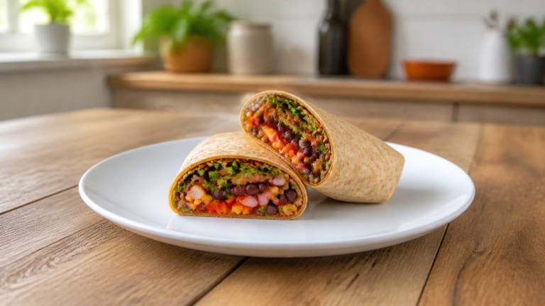 Pikantní fazolový wrap