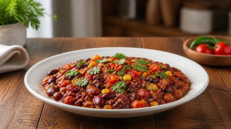 Rychlé vegetariánské chilli