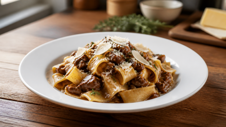 Pappardelle s houbovým ragú
