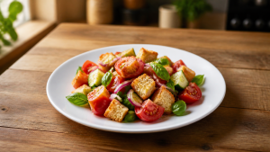 Italská panzanella salát